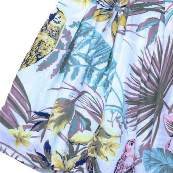 Parrot Print A-Line Dress - doe a dear