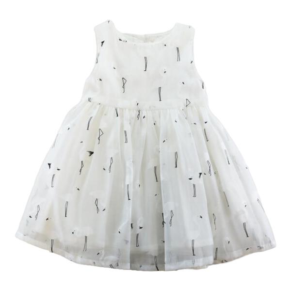 Bow Back Black & White Flamingo Dress - doe a dear