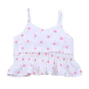 Polka Dots Vest + Culottes Set - Pink - doe a dear
