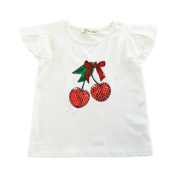 Rhinestone Cherry Tee - doe a dear