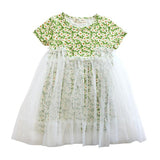 Mesh Layer Floral Dress