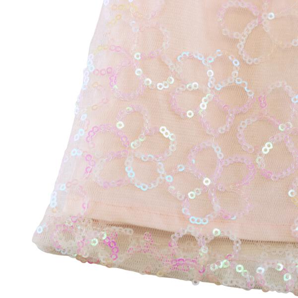 Sequin Floral Mesh Dress - doe a dear