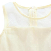 Cream Dot Embroidered Dress