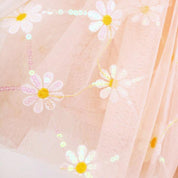 Pink Sequin Floral Mesh Tutu - doe a dear