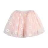 Pink Sequin Floral Mesh Tutu