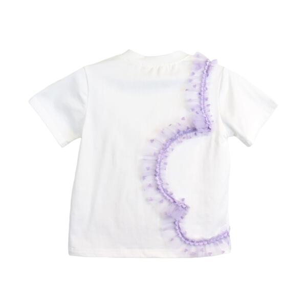 Velvet Heart Mesh Purple Trim Tee - doe a dear