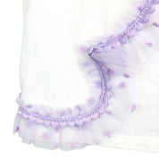 Velvet Heart Mesh Purple Trim Tee - doe a dear