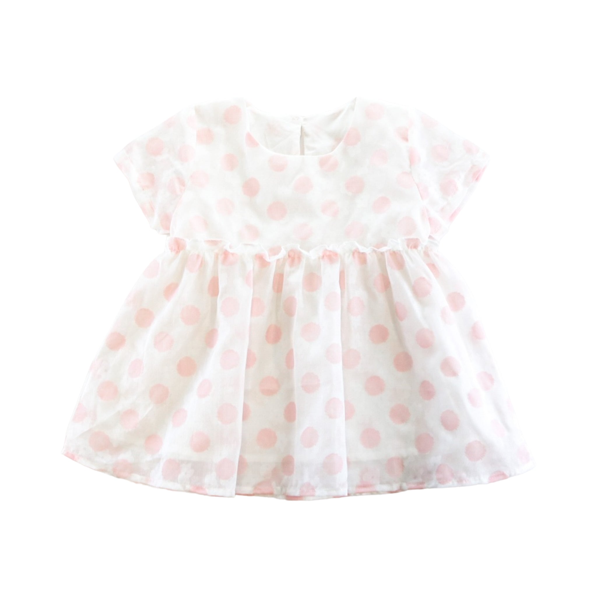 Dotted Sheer Blouse - Pink - doe a dear