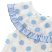Dotted Sheer Dress - Blue - doe a dear