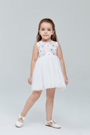Sequin Floral Tulle Dress - doe a dear