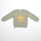 L/S Jersey top with gold foil star - Doe a Dear 