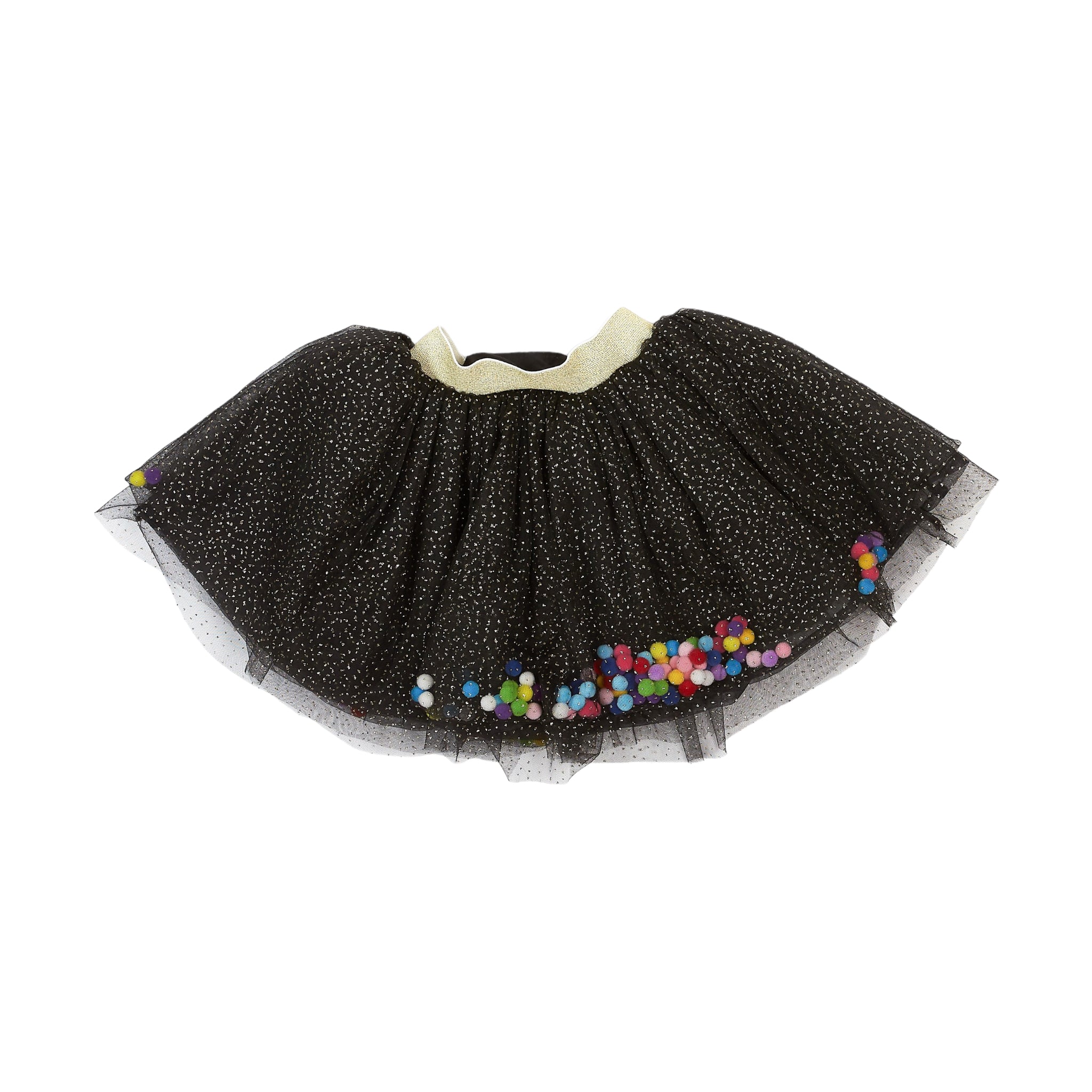 Black Pom Poms Skirt - doe a dear