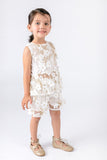 White Flowers Embroided Sheer Lace Shorts - Doe a Dear 