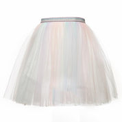 Wild Berry Elastic Waist Ombre Tulle Middi Skirt - Doe a Dear 