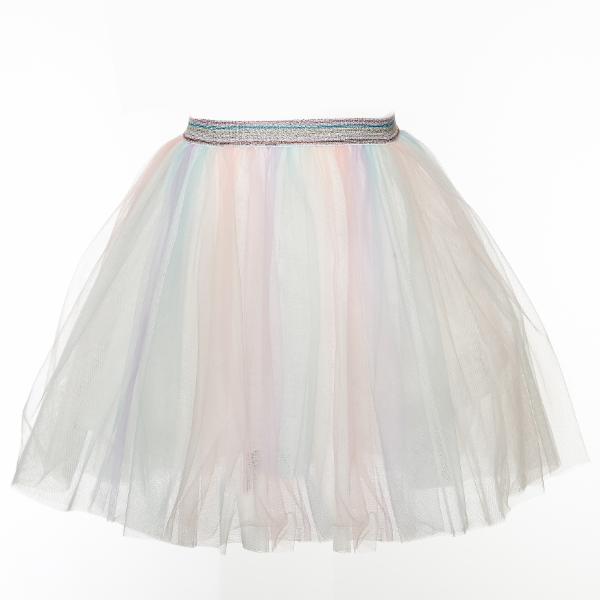 Wild Berry Elastic Waist Ombre Tulle Middi Skirt - Doe a Dear 