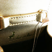 Princess Bear Leather Purse - Gold - doe a dear