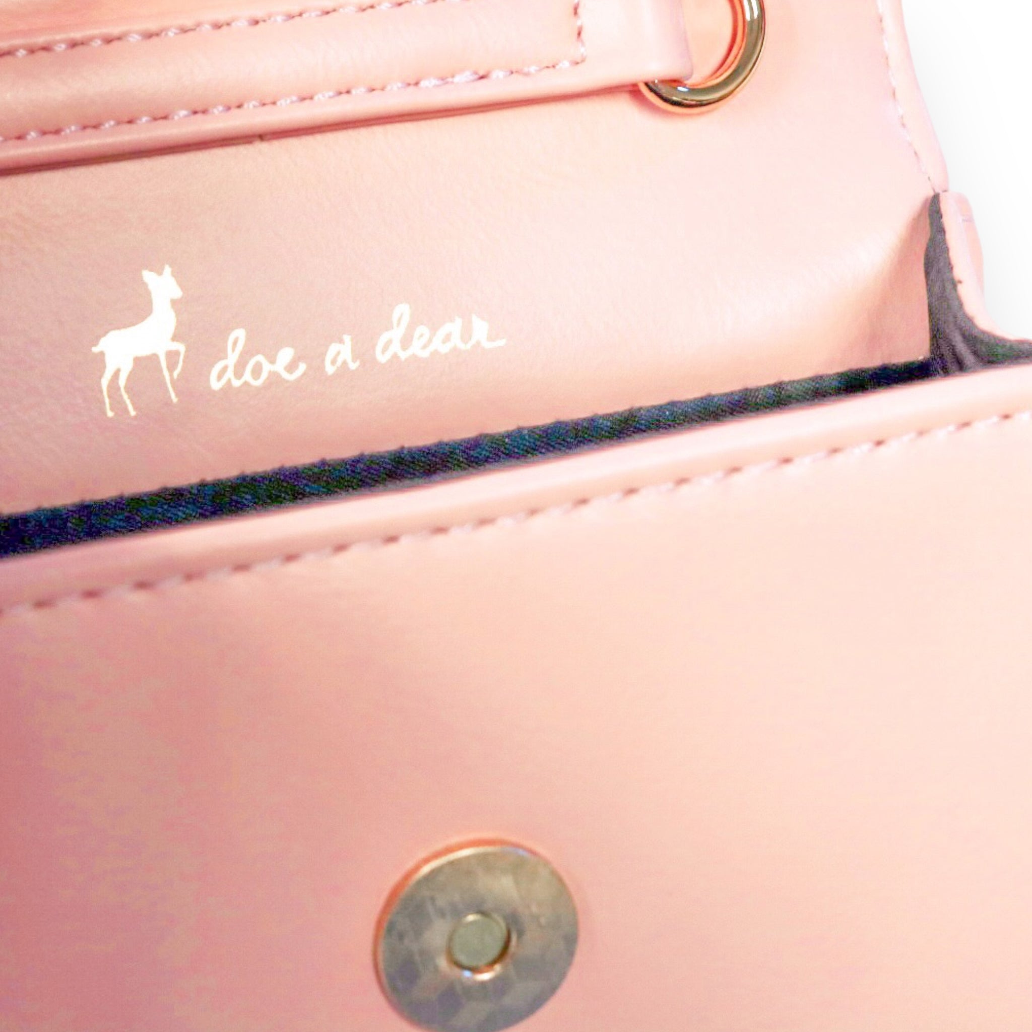 Bunny Applique Purse - Pink - doe a dear