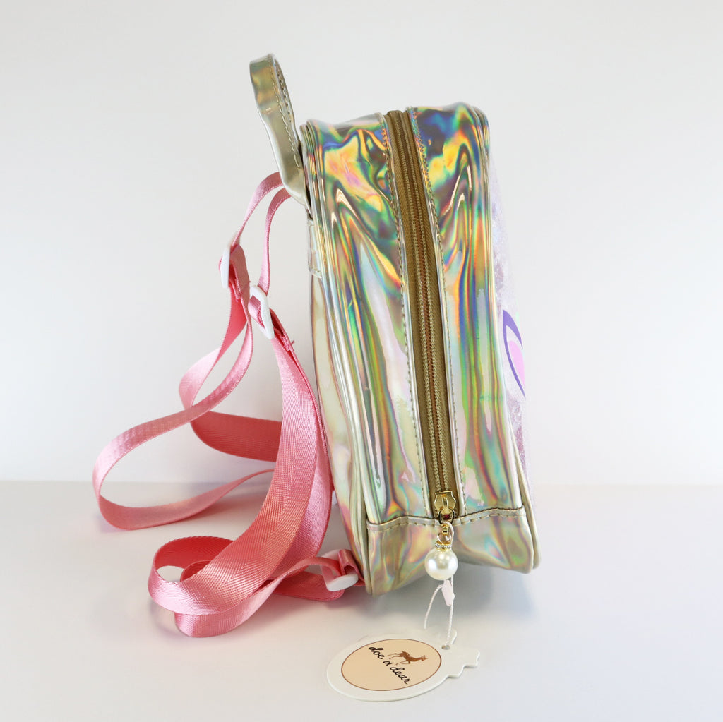 Gold clear backpack Clearance