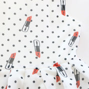 Sleeveless Dotted Lipstick Dress - doe a dear