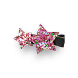 2 Glitter Star Hair Clip