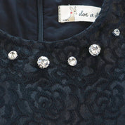 Jewel Floral Dress - Black - doe a dear