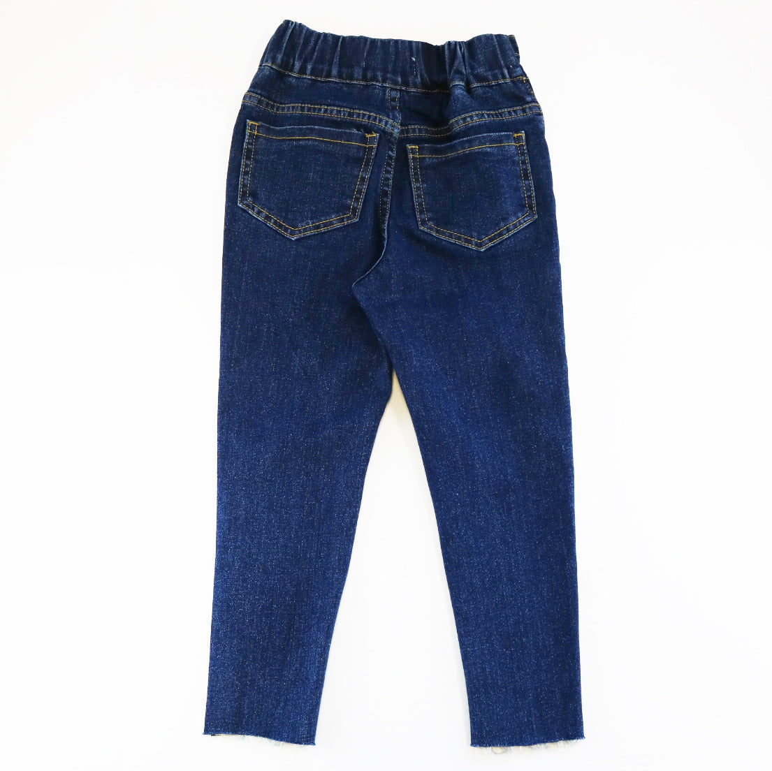 Pink Rhinestone Elastic Jeans - Blue - doe a dear