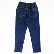 Pink Rhinestone Elastic Jeans - Blue - doe a dear