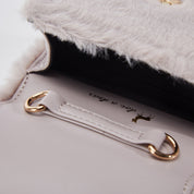 Unicorn Furry Purse - Grey - doe a dear