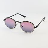 Oval Rhinestone Sunglasses - Gradient