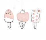Pink  Ruffle Sleeves 3 Ice Cream Tee