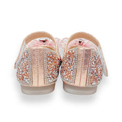Glitter & Metal Stone Flat Shoes-Pink - doe a dear