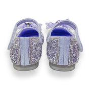 Glitter & Metal Stone Flat Shoes-Purple - doe a dear