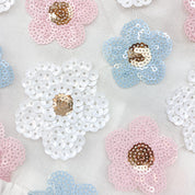 Sequin Floral Tulle Dress - doe a dear