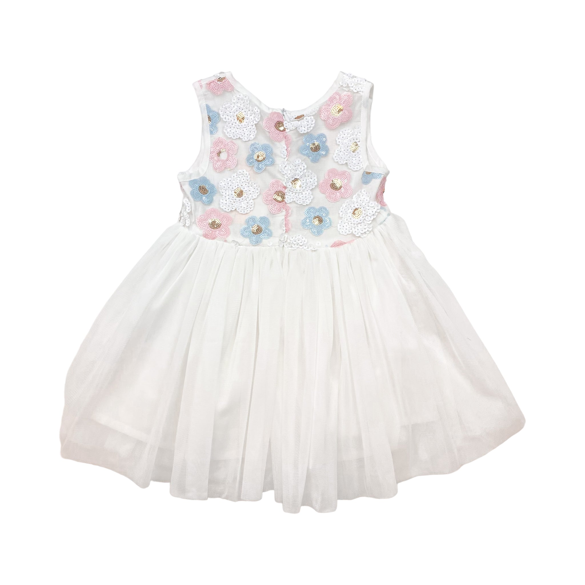 Sequin Floral Tulle Dress - doe a dear