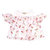 Cold Shoulder Cherry Top - doe a dear