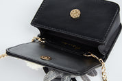 Bunny Applique Purse - Black - doe a dear