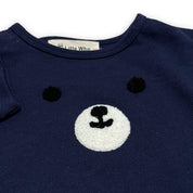 Bear Face Tee - NAVY - doe a dear