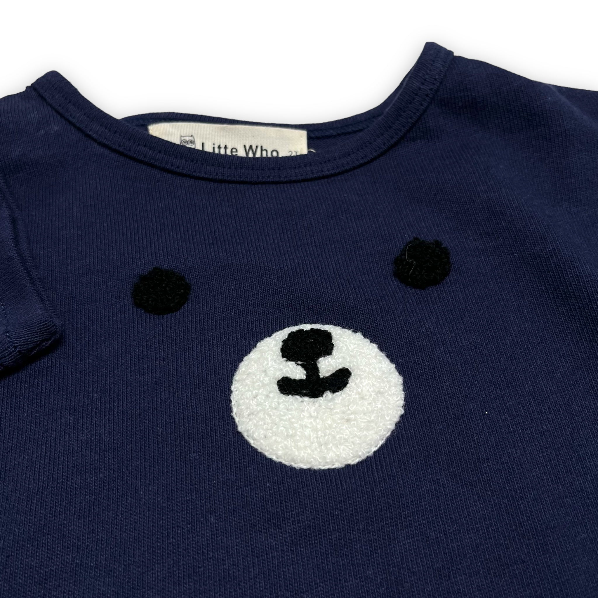 Bear Face Tee - NAVY - doe a dear