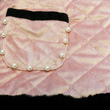 Quilted Dress with Fur Mix