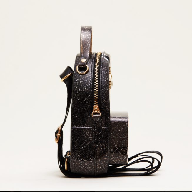 Gold Bee Jelly Mini Backpack - Black - doe a dear