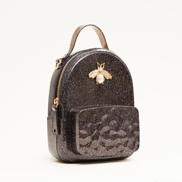 Gold Bee Jelly Mini Backpack - Black