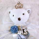 Princess Bear Furry Purse - Beige