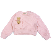 Textured Teddy Loungewear Set - Pink